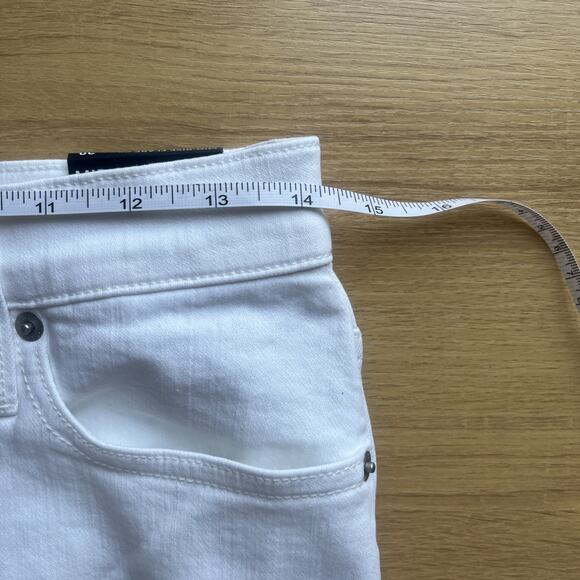 NWT Madewell Mid Rise Flare Crop Jeans Women's Size 28T White Denim - Picture 5 of 11